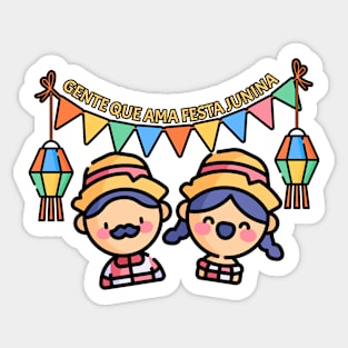 Festa Junina Farmers Sticker